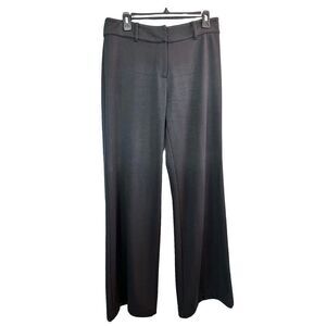 J Jill Wide Leg Pants Size 10 Black Pockets Stretch Soft Knit Capsule 32" Inseam